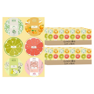 QUNDO 康朵 垃圾桶防蟲消臭貼片 海鹽鼠尾草香味 一貼即香, 24片