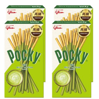 glico 格力高 Pocky 百奇 抹茶棒，全新麥粉 更脆更美味, 28g, 4盒