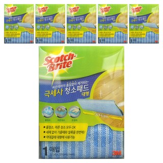 스카치브라이트 클립형 초극세사 청소포, 6개