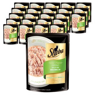 쉬바 1세 이상 고양이 주식 파우치, 참치, 70g, 24개