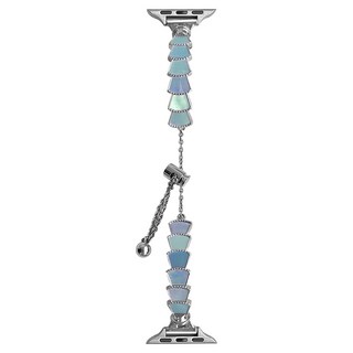 DAYA 絕美夢幻人魚尾錶帶 Apple Watch, 漸層藍銀, 1條