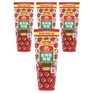 OTTOGI 不倒翁 番茄番茄醬, 200g, 4個