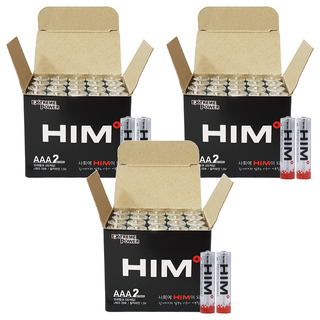 HIM 鹼性AAA電池 散裝, 20入, 3個