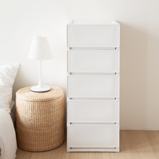코멧 국내생산 모던 서랍장, 화이트, 5개