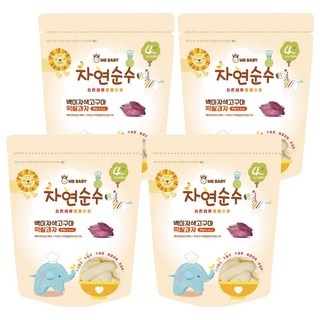 MB BABY 萌寶寶 大米餅 4個月以上, 紫地瓜, 20g, 4包