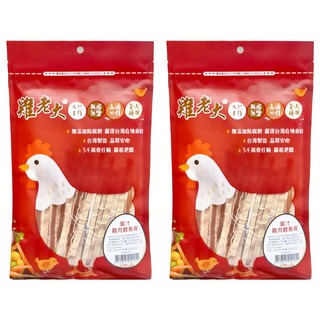 雞老大 蜜汁雞肉鱈魚條 無鹽 低脂 無添加著色劑 寵物適用, 110g, 2包