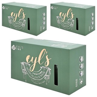 EYL'S 艾爾絲 成人平面醫用口罩, 灰綠色, 30片, 3盒