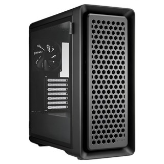 FSP 全漢 CUT593B 黑色 電腦機殼 側透設計, 1個