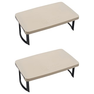 THREEF 迷你摺疊桌 米色 2入, 28.4 x 17.5 x 8.8cm