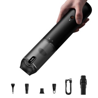 베이스어스 4in1 12000Pa 고흡입력 무선 차량용 진공청소기, A3lite, 블랙