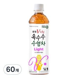광동옥수수수염차 광동 V라인 라이트, 500ml, 60개