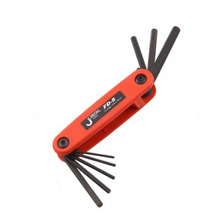 JETECH 捷特 折疊式 六角板手 FD-8M 8支組, 25*30*120mm, 1組