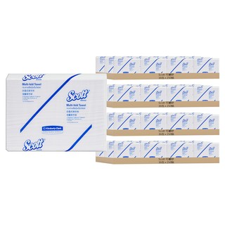 Scott 可麗舒 折疊擦手紙, 250張, 64包