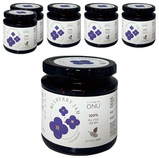 智異山山清桑葚果醬, 6個, 300g