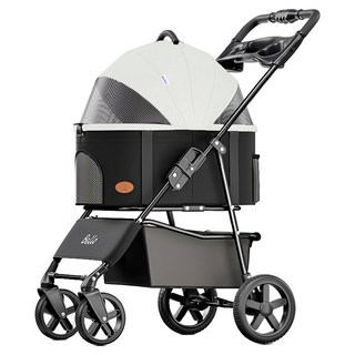Bello 車包分離式寵物手推車 SP02FD, 白色, 寵物外出便攜好幫手, 1個