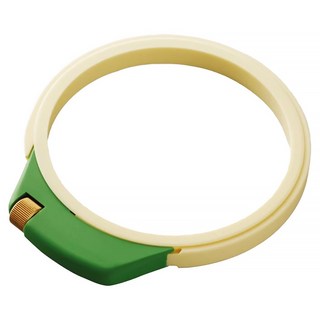 Clover 可樂牌 刺繡框架 12cm/18cm使用 CL57-408 1個, 米色 + 綠色