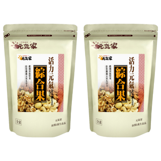 元氣家 活力元氣綜合果, 五種綜合堅果, 夾鏈袋包裝, 非油炸無添加, 200g, 2包