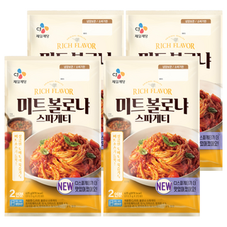 CJ제일제당 미트 볼로냐 스파게티 2인분, 625g, 4개