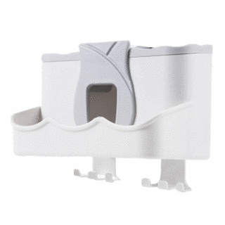 VITAHALO 牙刷置物架 Set 附漱口杯*2, 混合顏色, 1個