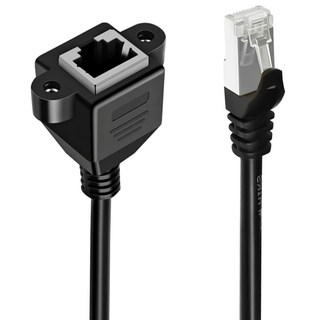 POLYWELL 寶利威爾 CAT6 高速網路延長線 Gigabit 千兆網路延長線, 2m, PW15-W48-D375, 1條, 黑色