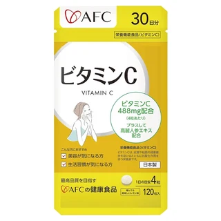 AFC 維他命C 添加高麗人蔘精華 日本製造, 120顆, 1包