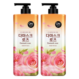 ON THE BODY 花漾香氛沐浴乳 優雅玫瑰 含三種花卉萃取精華：大馬士革玫瑰、香蜂花、山金車花, 900g, 2瓶