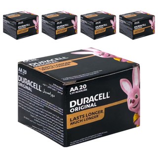 DURACELL 金頂 台灣公司貨 經典鹼性AA電池 3號, 20個裝, 5盒