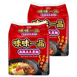 味丹 味味一品 麻辣臭豆腐麵 218g, 6包