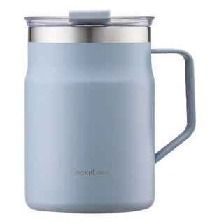 LocknLock 樂扣樂扣 都會保溫保冷馬克咖啡杯 475ml, 蔚藍色, 1個