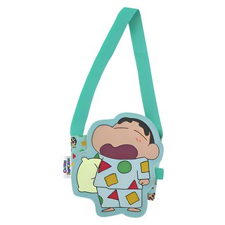 蠟筆小新 半套式飲料提袋, 聚酯纖維材質, 尺寸22x13cm(含提帶), 防水布面, 多色 小新打哈欠, 1個