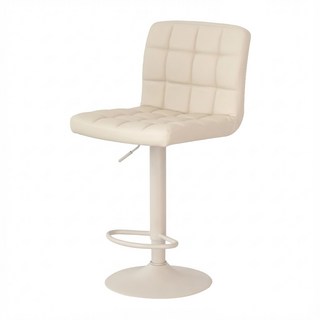 HABITY 舒適大坐墊腳踏居家吧台椅, 米色, 1個