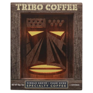 TRIBO COFFEE 濾掛式咖啡 經典綜合 精品等級阿拉比卡咖啡豆 氮氣包裝, 11g, 5包, 1盒