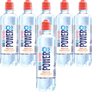 Power O2 水蜜桃葡萄柚風味, 500ml, 6個