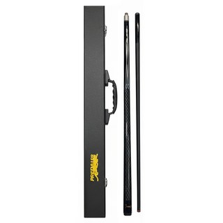 Kasanature 碳纖維撞球桿 3球/4球用 上節 + 下節 + 球桿盒套組, 黑色, 1組