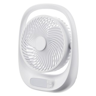 홈플래닛 탁상용 무선 무드등 선풍기, GO-06, 화이트