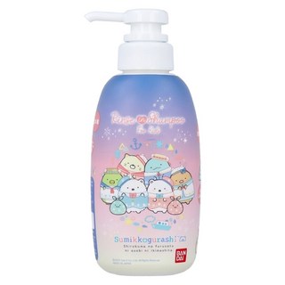 BANDAI 角落生物 二合一洗髮精，弱酸性、溫和不刺激、兒童適用, 300ml, 1瓶