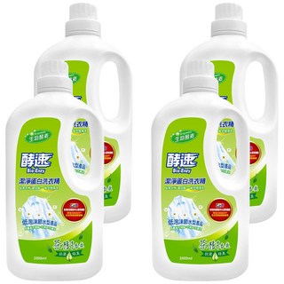 do it 多益得 酵速潔淨蛋白洗衣精 蛋白質分解酵素 溫和中性 草本香氣 低泡沫 抗菌除臭, 2L, 4瓶