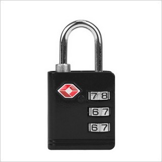 TRAVELON TSA三碼防盜密碼鎖, 黑色
