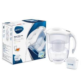 BRITA 艾利馬 Elemaris, 透明色 + 白色, 3.5L, 1個, 艾利馬 Elemaris XL