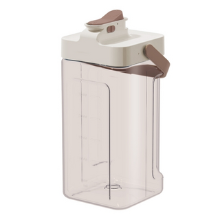 SORIL 可提兩用開關冷水壺 耐冷耐熱-20~100°C 可側放冰箱, 棕色, 3.5L, 1個