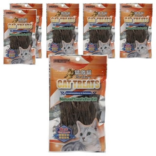 Cat Glory 驕傲貓 CG貓專用無鹽無調味墨魚鱈魚香絲, 鱈魚, 30g, 6包