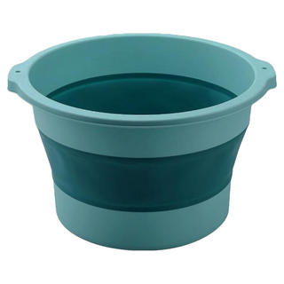 葉子小舖 可攜式摺疊泡腳桶 綠色 居家旅行皆適用, 1個