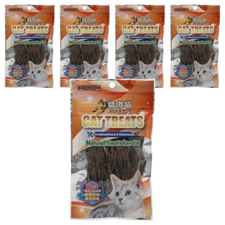 Cat Glory 驕傲貓 CG貓專用無鹽無調味墨魚鱈魚香絲, 鱈魚, 30g, 5包