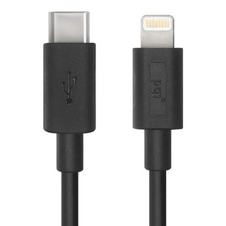 pqi 勁永 PQI iCable CL100 MFI認證USB-C to Lightning 快充傳輸線 100cm, 恆星黑 Stellar Black, 1條