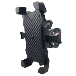 優思居 機車後照鏡手機支架 ABS+PC材質, 黑色, 單一商品, 1個