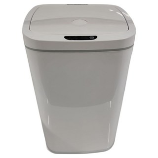 NINESTARS 納仕達 靜音防水感應垃圾桶, 16L, DZT-16-27S, 24.1 x 24 x 38cm, 雪山白, 1個