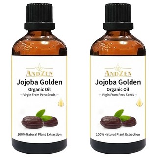 ANDZEN 安得仁 祕魯初榨荷荷芭油 按摩油/保濕油/基礎油/基底油 玻璃瓶裝, 2個, 100ml