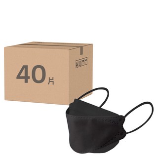 CHACER 佳和口罩 大童4D立體醫用口罩, 玄鐵厚黑, 10入, 4包