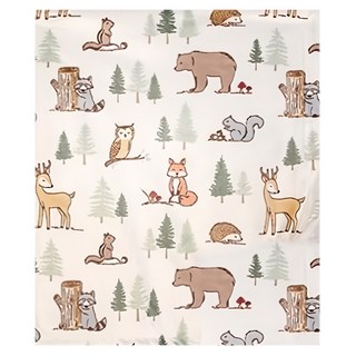 HUDSON BABY Pureal 純真兔安撫舒眠荳荳柔毯, 動物派對 白色