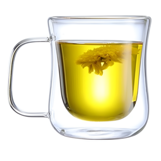 Okobi 雙層玻璃馬克杯 300ml, 1個, 透明